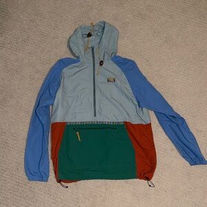 L.L. Bean Multicolor Raincoat - Blue, Red, Green